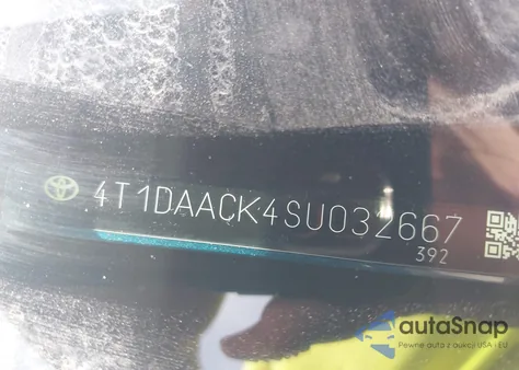 2025 Toyota Camry Se из США, поврежденный, VIN 4T1DAACK4SU032667